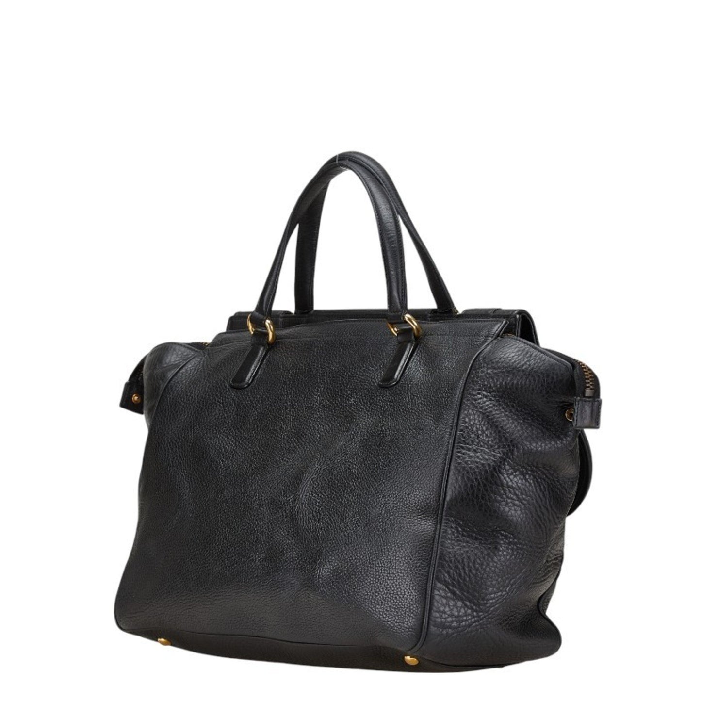 Gucci Black Leather Double G