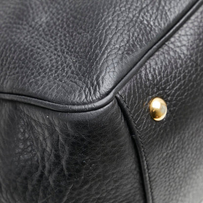 Gucci Black Leather Double G