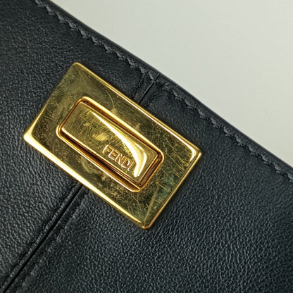 Fendi Black Leather Peekaboo