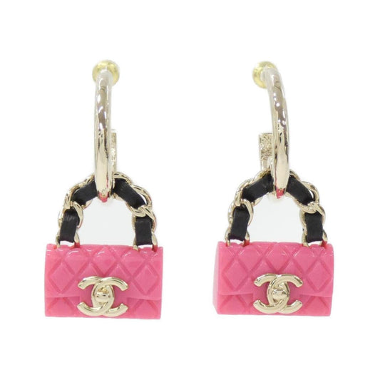 Chanel Pink Leather Coco Mark
