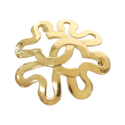 Chanel Gold Gold Plated Coco Mark