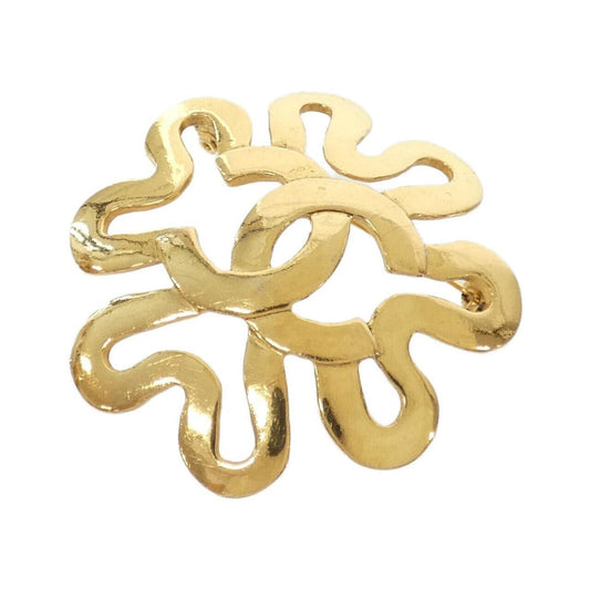 Chanel Gold Gold Plated Coco Mark