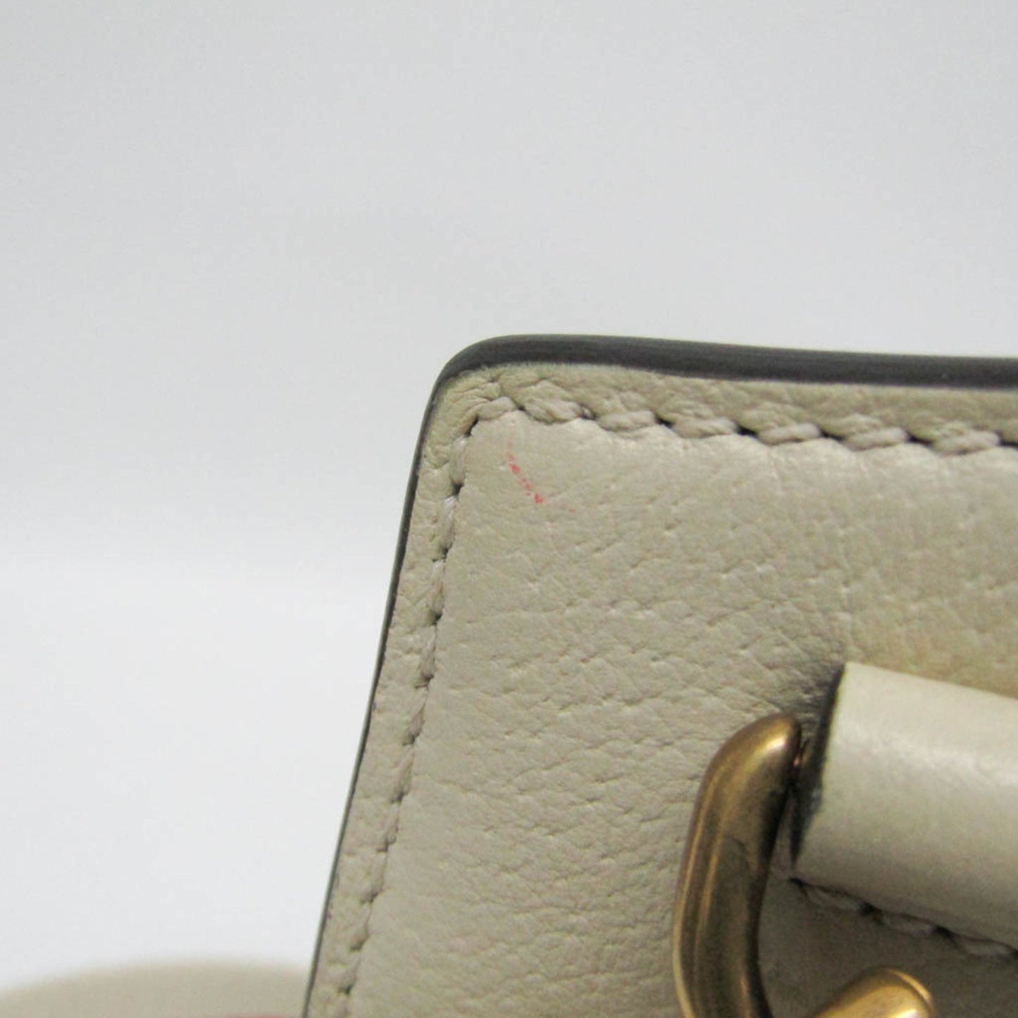 Gucci White Leather Sherry