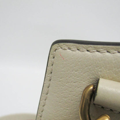 Gucci White Leather Sherry