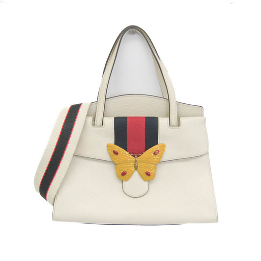 Gucci White Leather Sherry