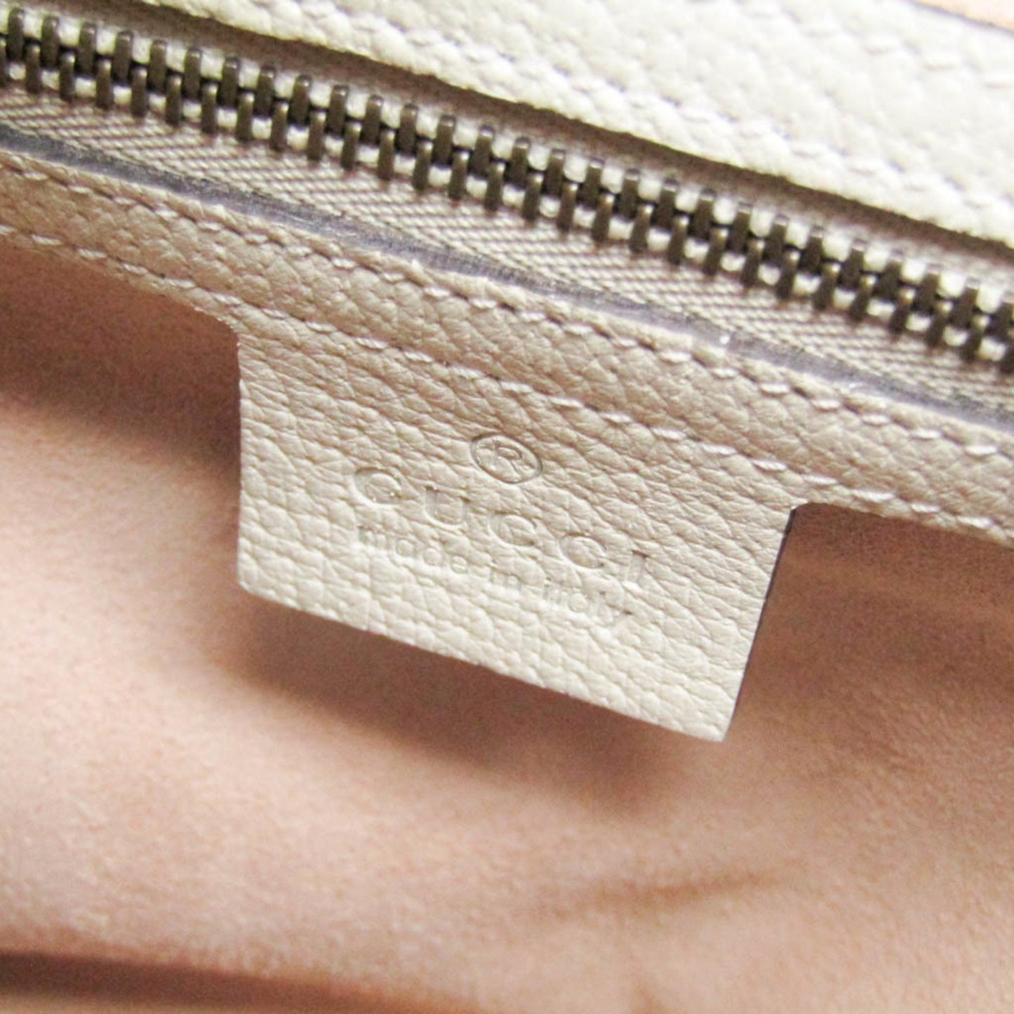 Gucci White Leather Sherry