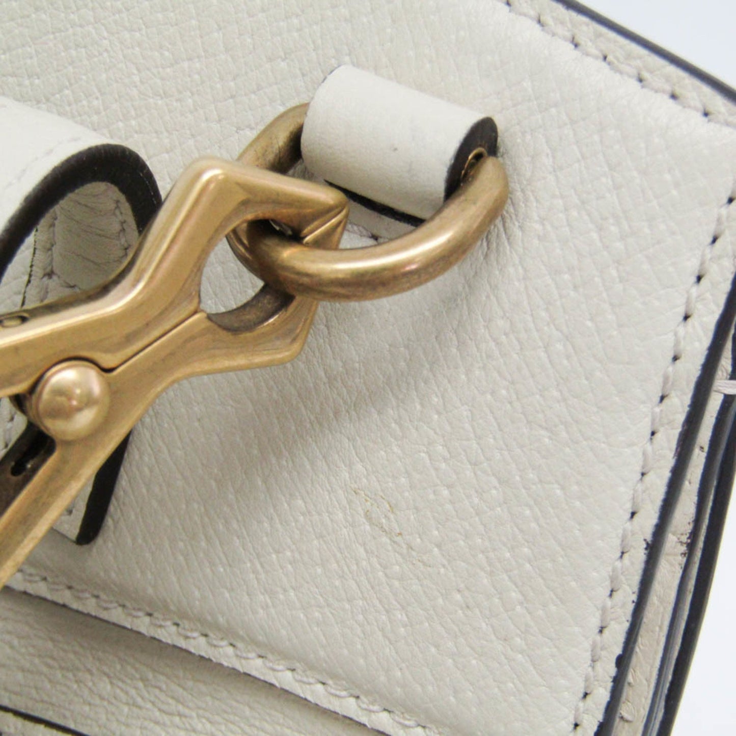 Gucci White Leather Sherry