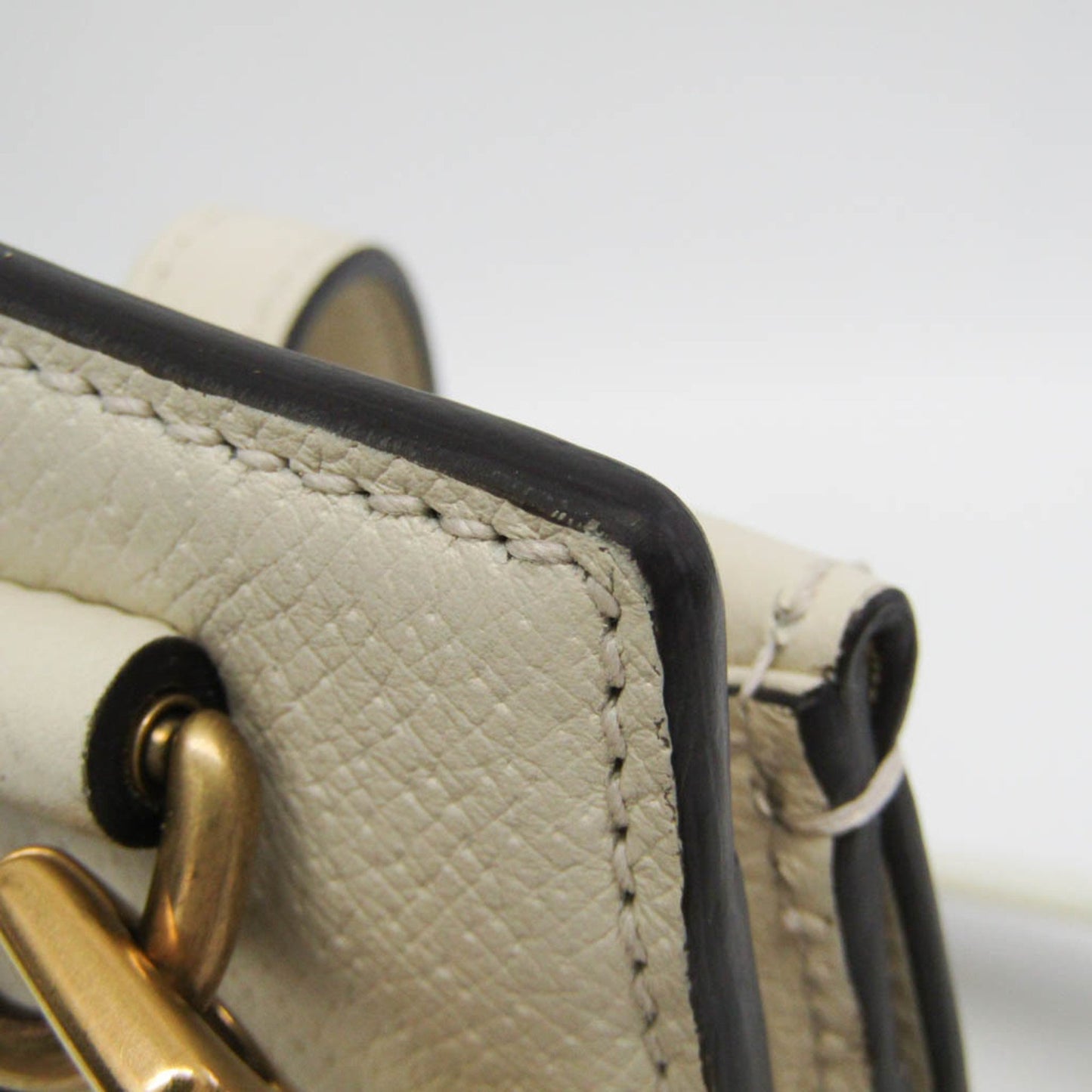 Gucci White Leather Sherry