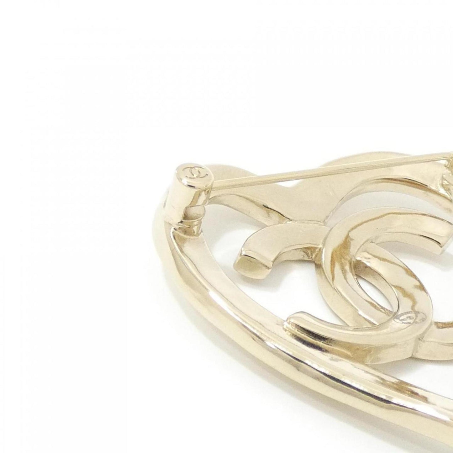 Chanel Gold Gold Plated Coco Mark