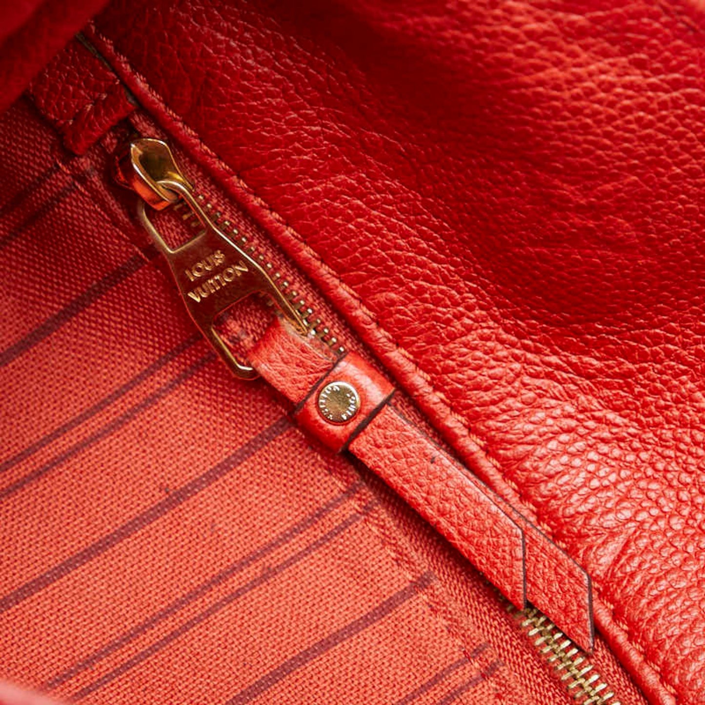 Louis Vuitton Red Leather Metis