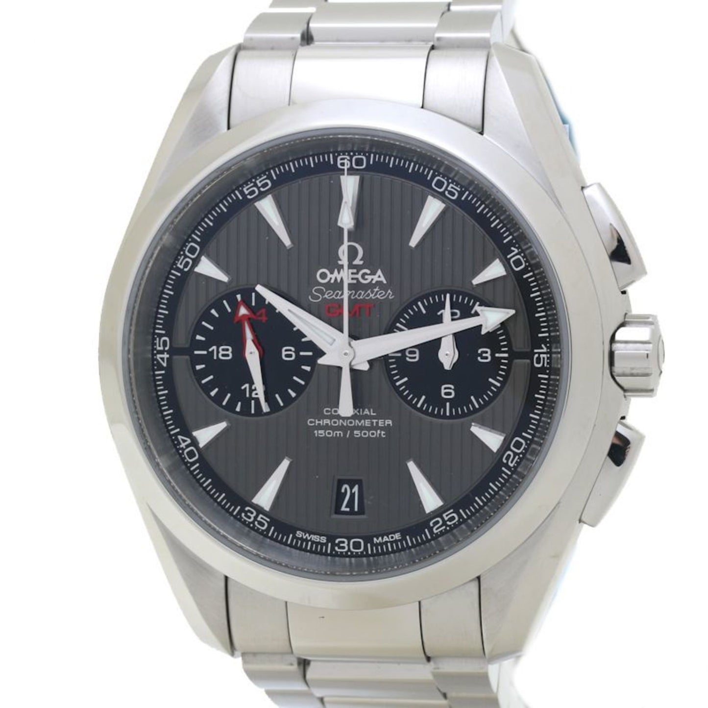 Omega Gray Steel Aqua Terra