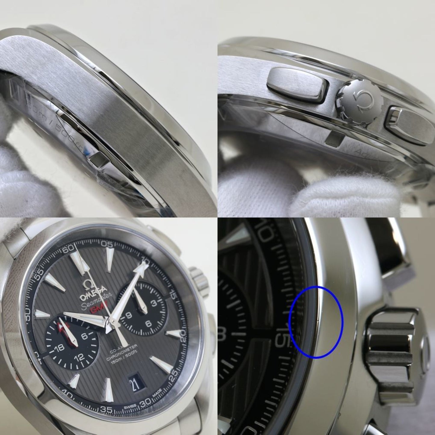 Omega Gray Steel Aqua Terra