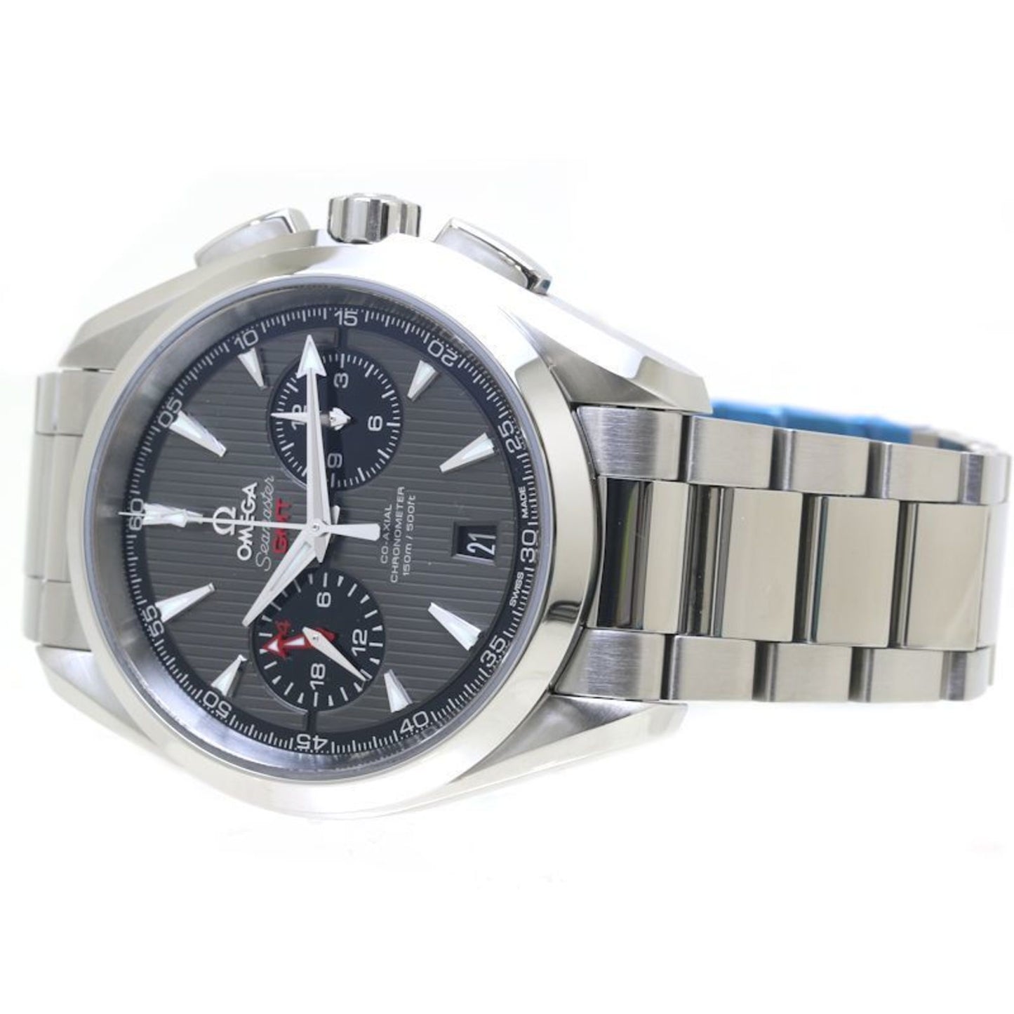 Omega Gray Steel Aqua Terra