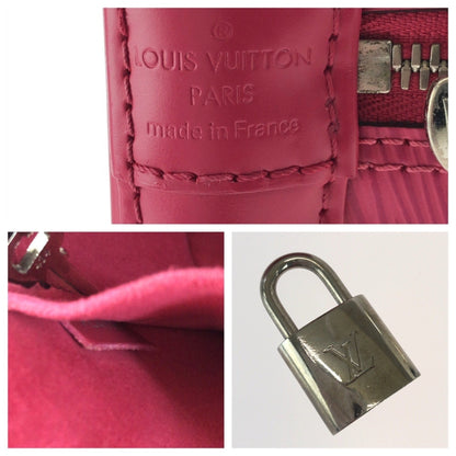 Louis Vuitton Pink Leather Alma