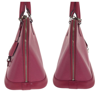 Louis Vuitton Pink Leather Alma
