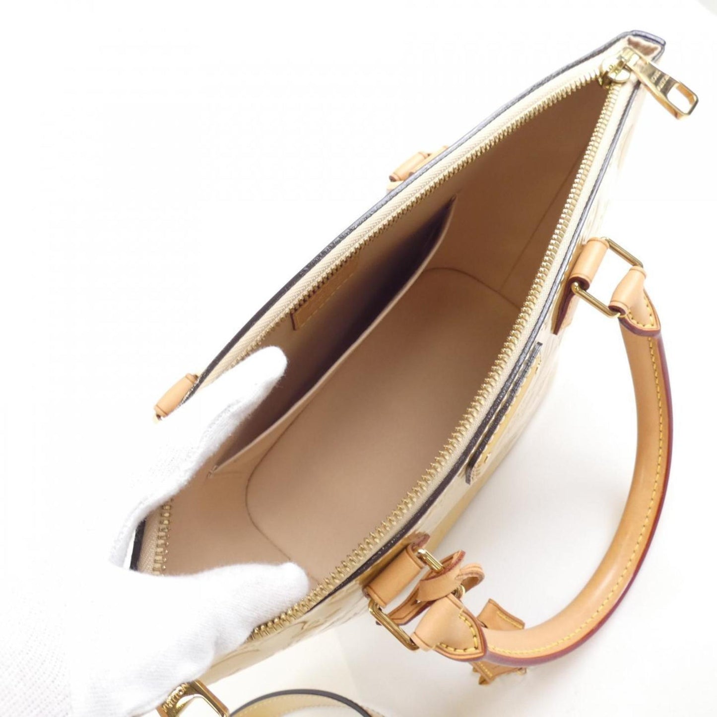 Louis Vuitton Brown Patent Leather Montebello