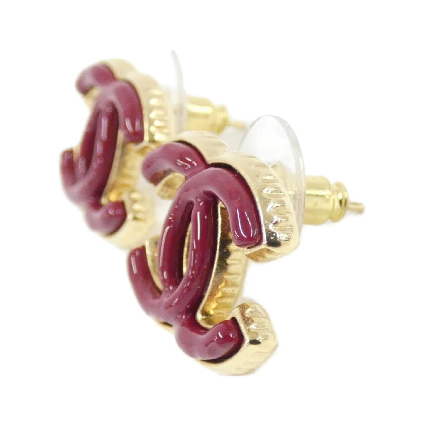Chanel Red Gold Plated Coco Mark