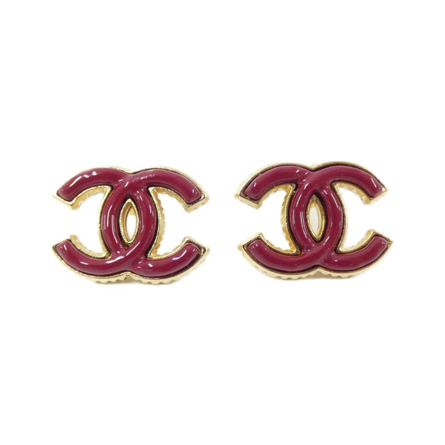 Chanel Red Gold Plated Coco Mark