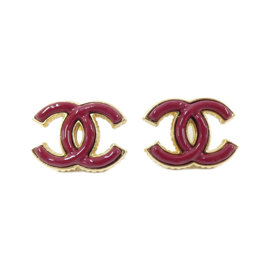 Chanel Red Gold Plated Coco Mark