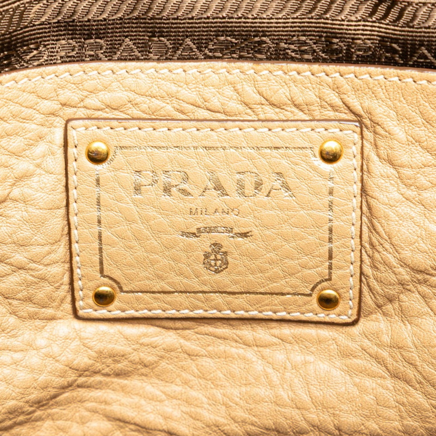 Prada Brown Leather Daino