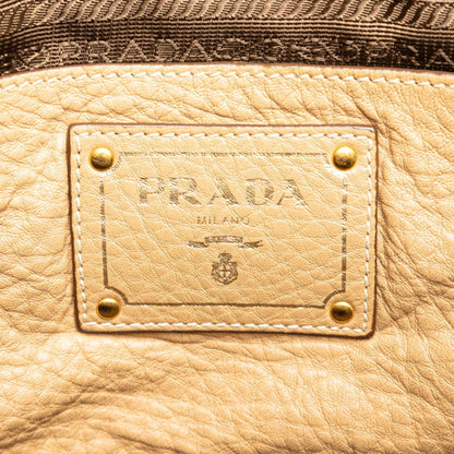 Prada Brown Leather Daino