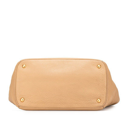Prada Brown Leather Daino