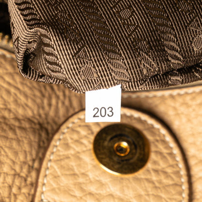 Prada Brown Leather Daino