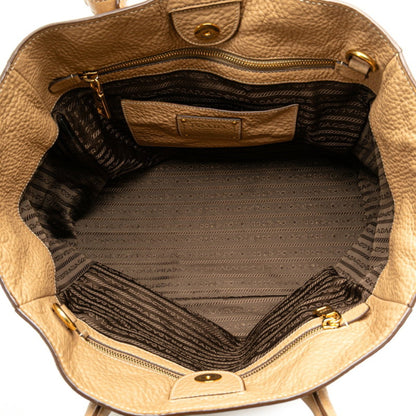 Prada Brown Leather Daino