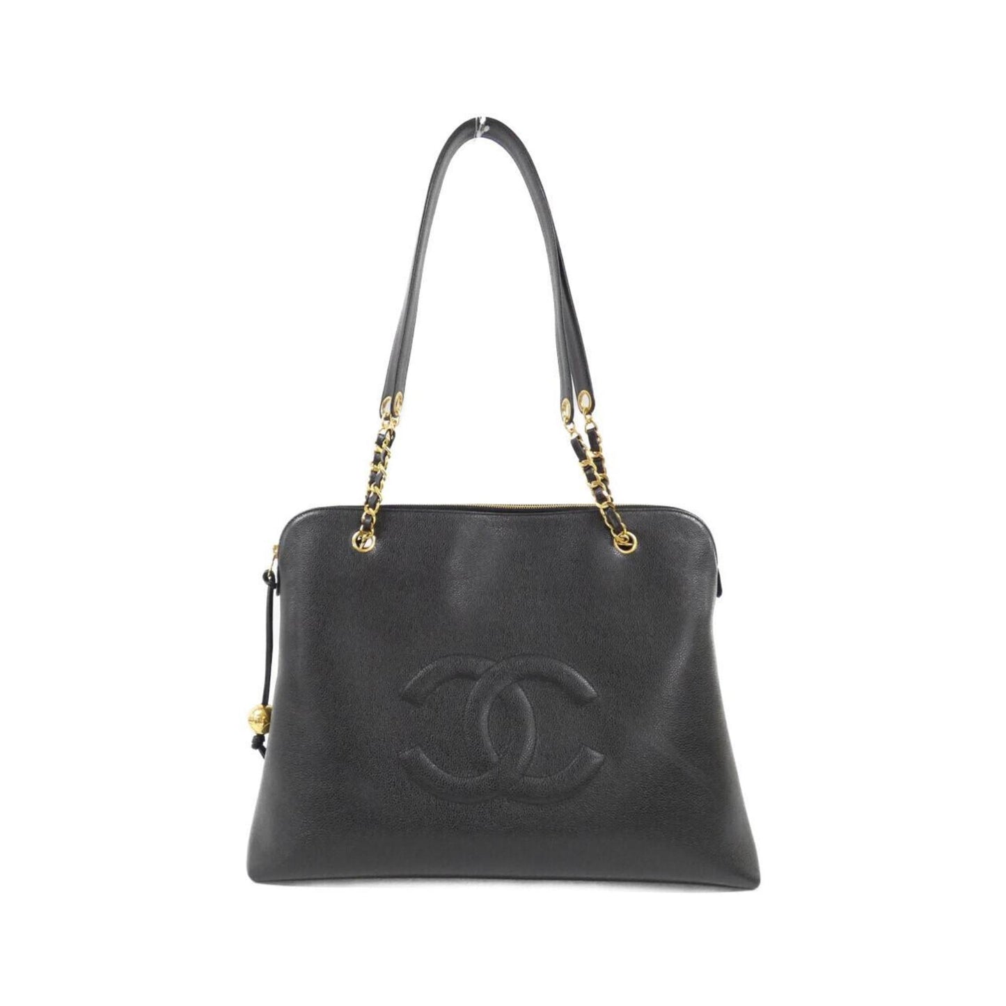 Chanel Black Leather Grand Shopping