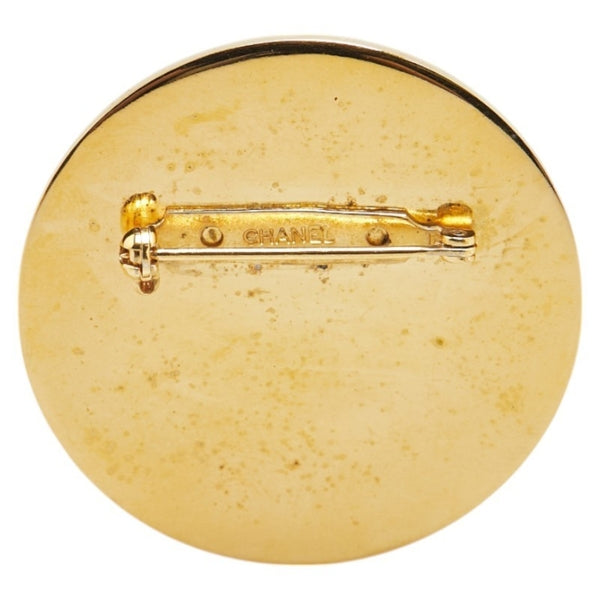 Chanel Gold Gold Plated Coco Mark