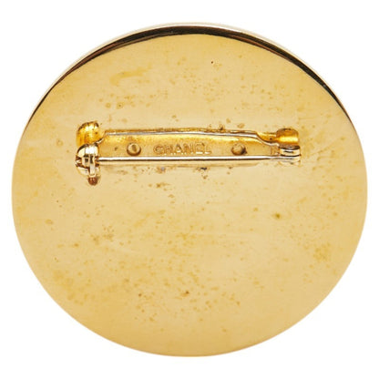 Chanel Black Gold Plated Brooch