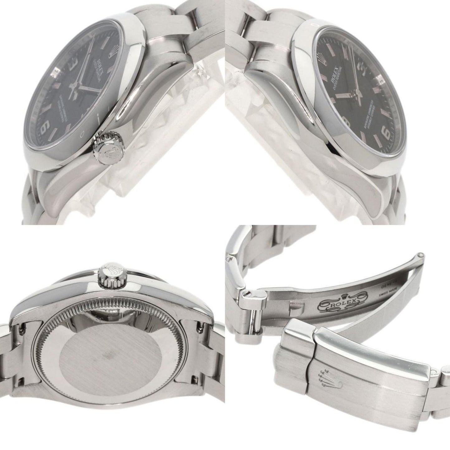 Rolex Black Steel Oyster Perpetual 31mm