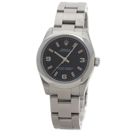 Rolex Black Steel Oyster Perpetual 31mm