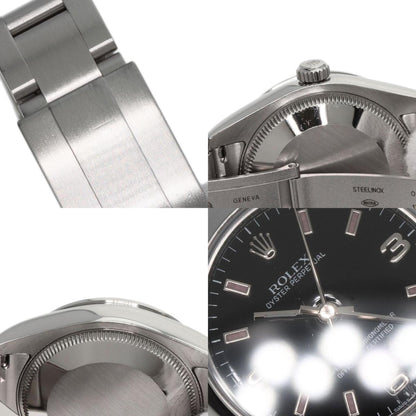 Rolex Black Steel Oyster Perpetual 31mm