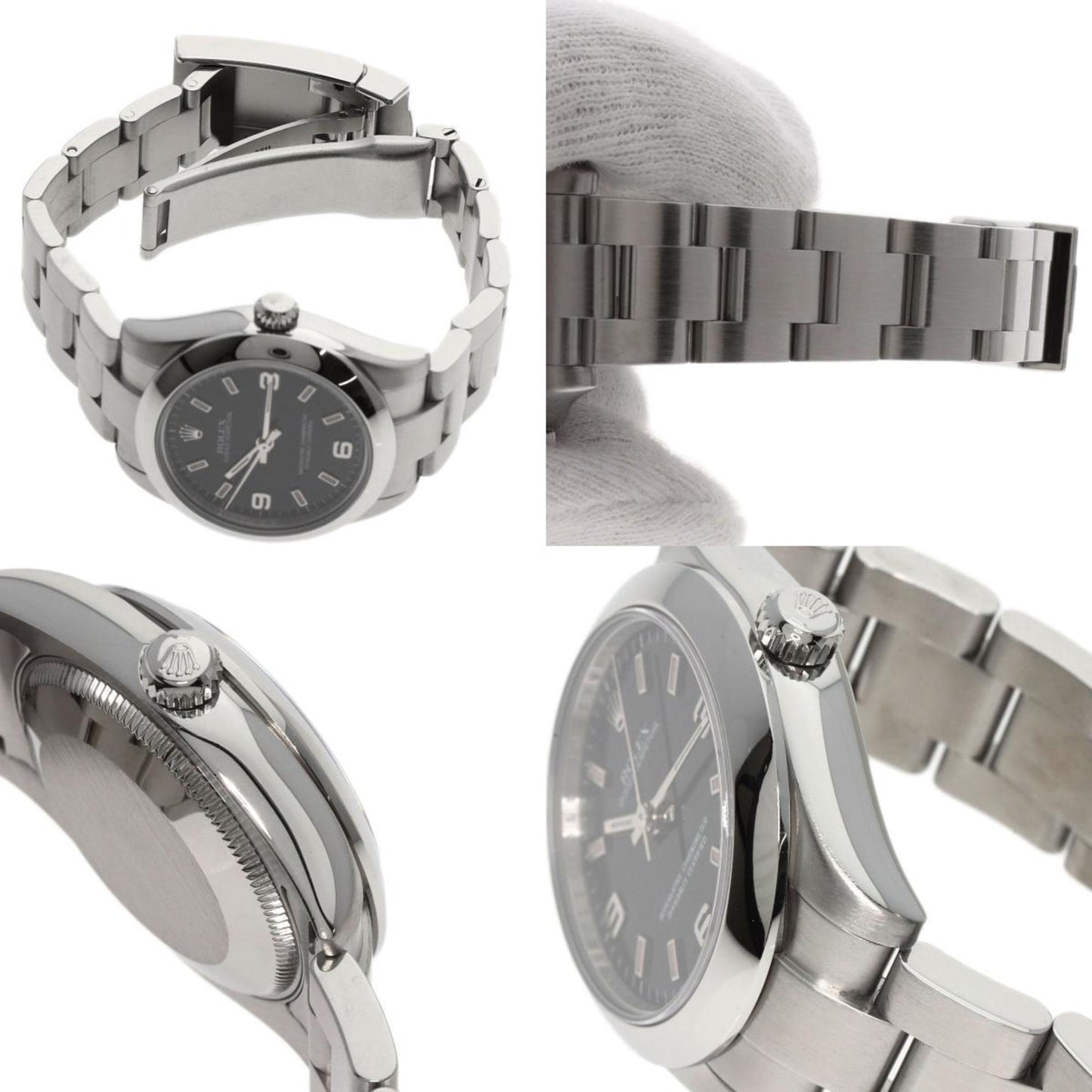Rolex Black Steel Oyster Perpetual 31mm