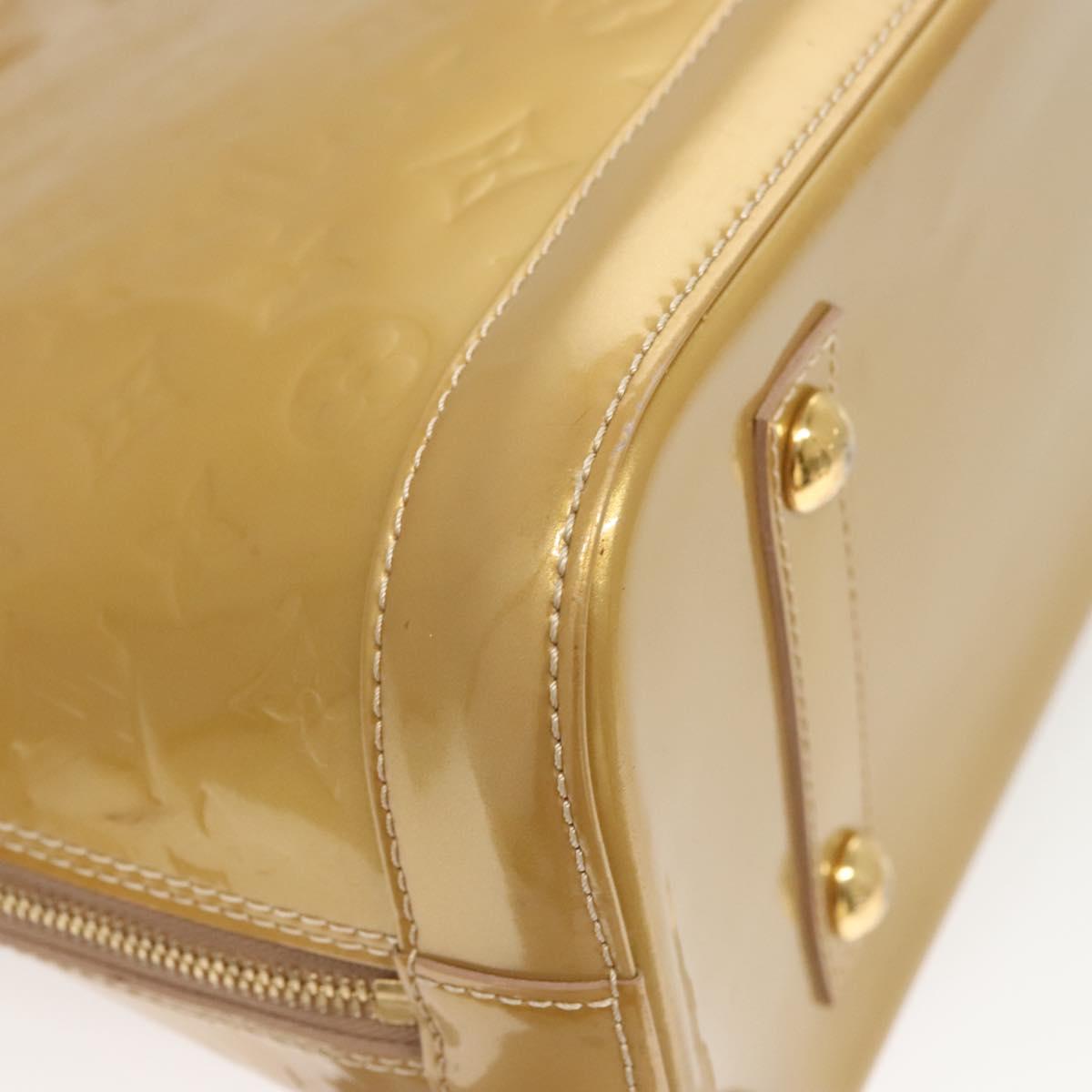 Louis Vuitton Brown Patent Leather Alma