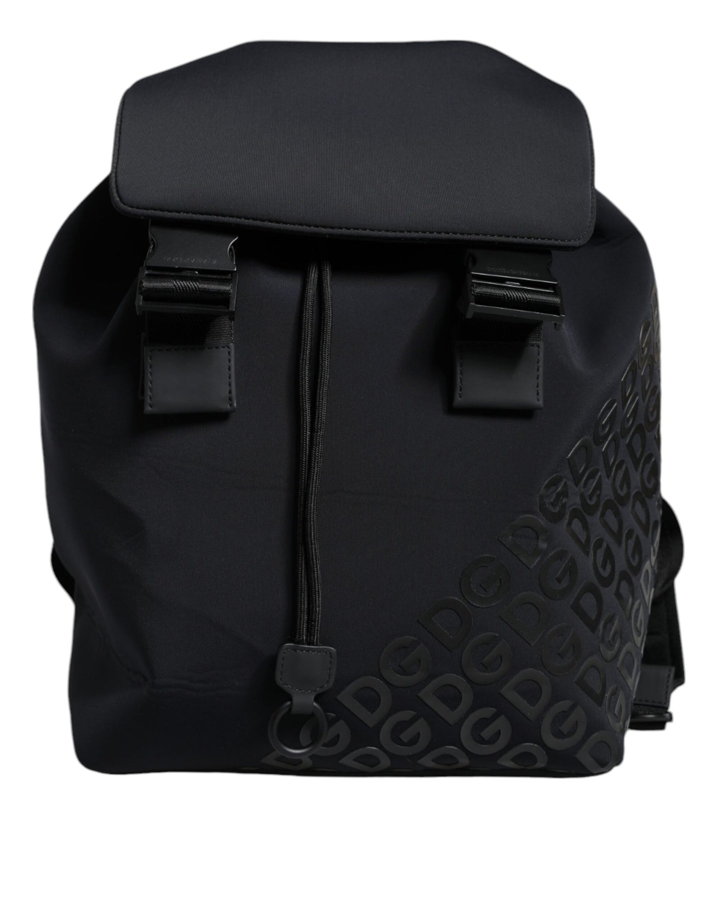 Dolce & Gabbana Black Dg Mania Neoprene Travel Back Pack Bag