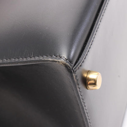 Hermès Black Leather Kelly 28