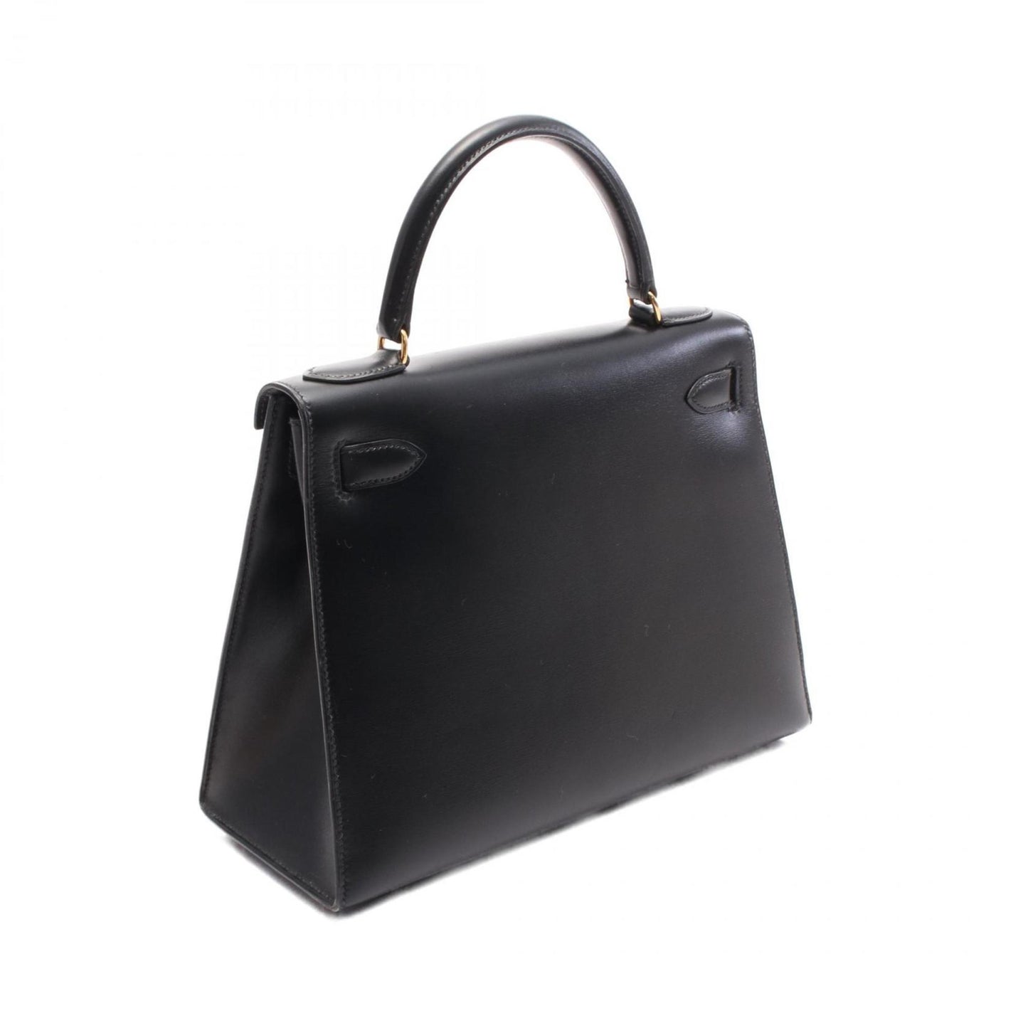 Hermès Black Leather Kelly 28