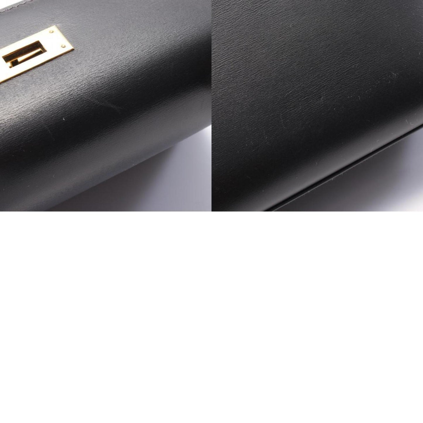 Hermès Black Leather Kelly 28