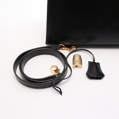 Hermès Black Leather Kelly 28