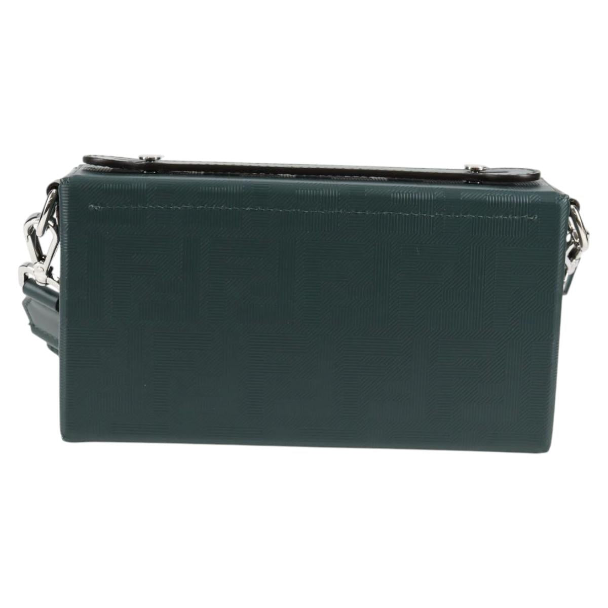 Fendi Green Leather Baguette