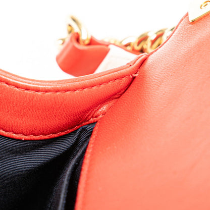 Chanel Red Leather Boy