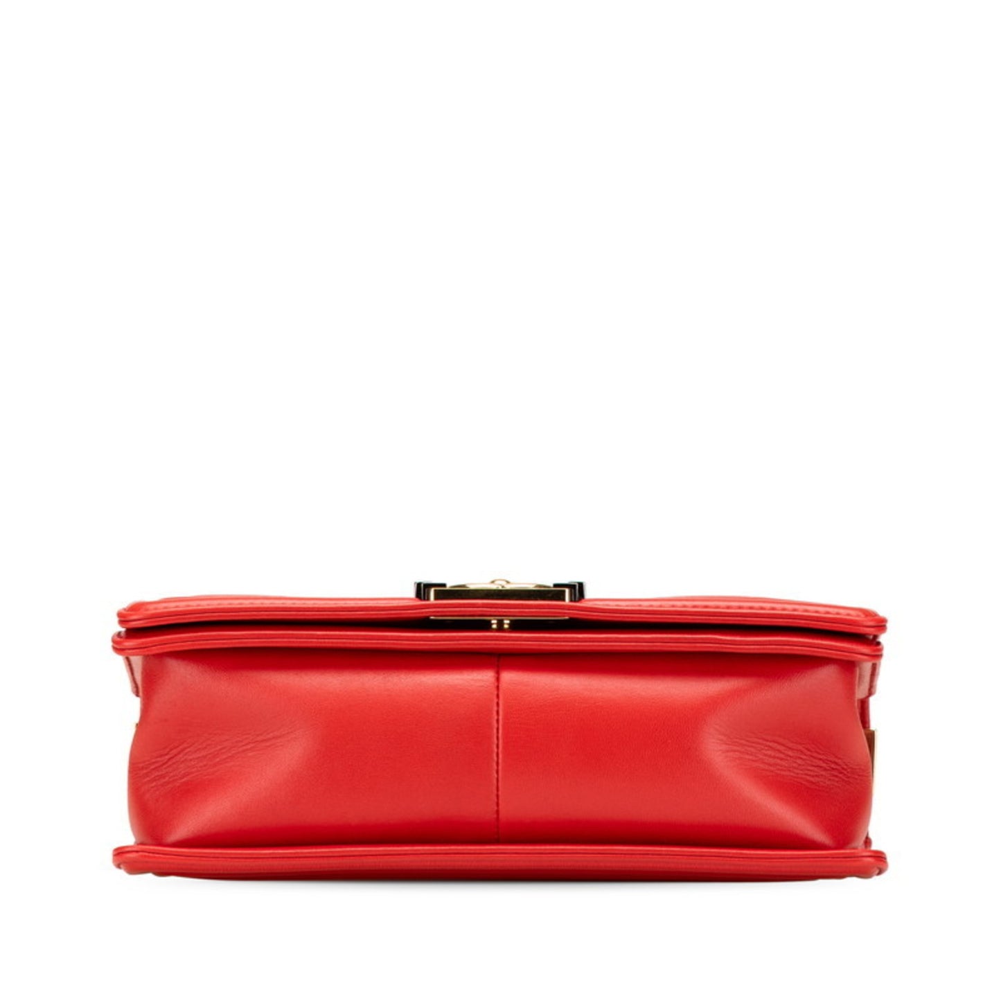Chanel Red Leather Boy