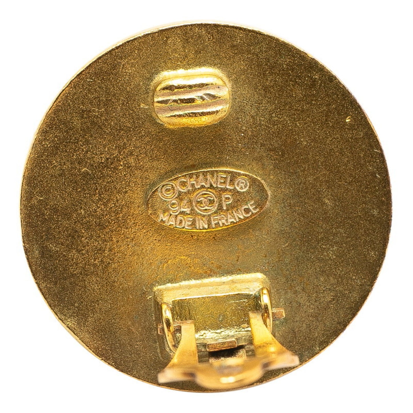 Chanel Gold Gold Plated Coco Mark