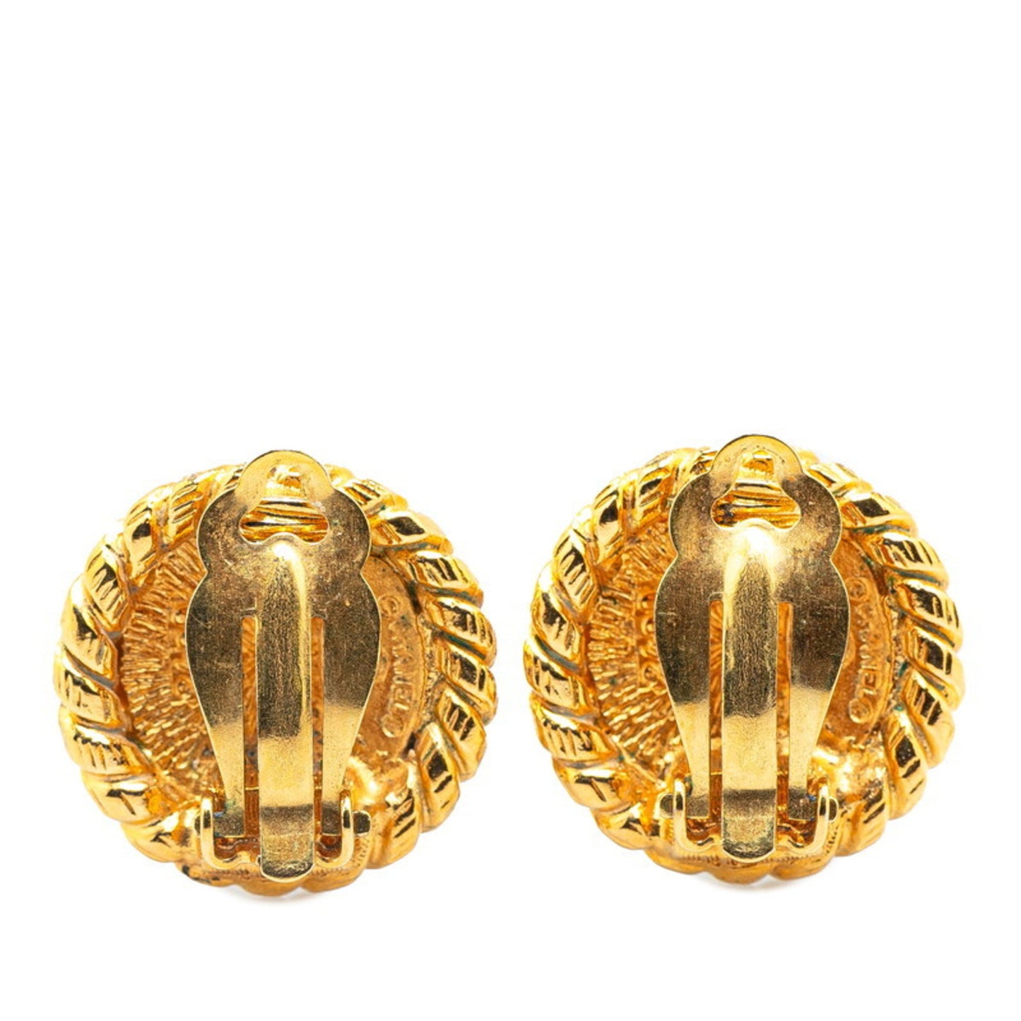 Chanel Gold Gold Plated Coco Mark