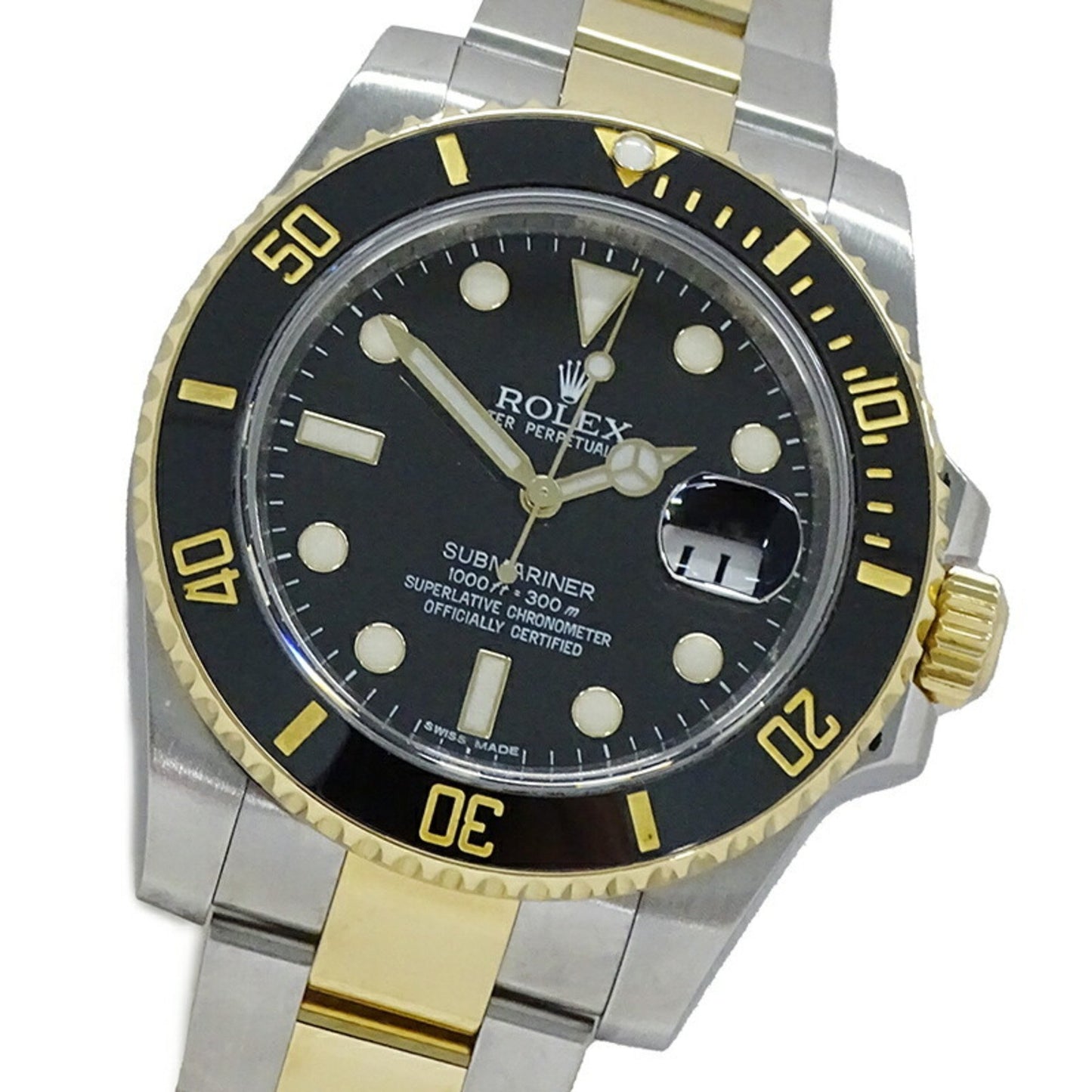 Rolex Black Gold And Steel Submariner