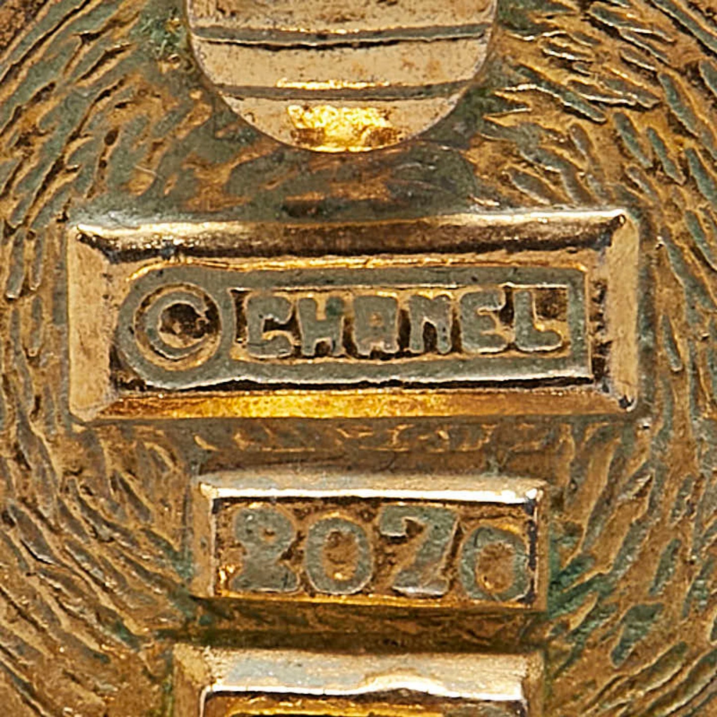 Chanel Gold Gold Plated Earring