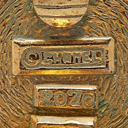 Chanel Gold Gold Plated Earring