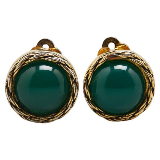 Chanel Gold Gold Plated Earring